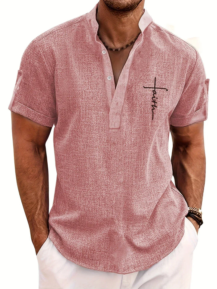 LAURENT MONACO | MEN'S HIGH COLLAR SHIRT