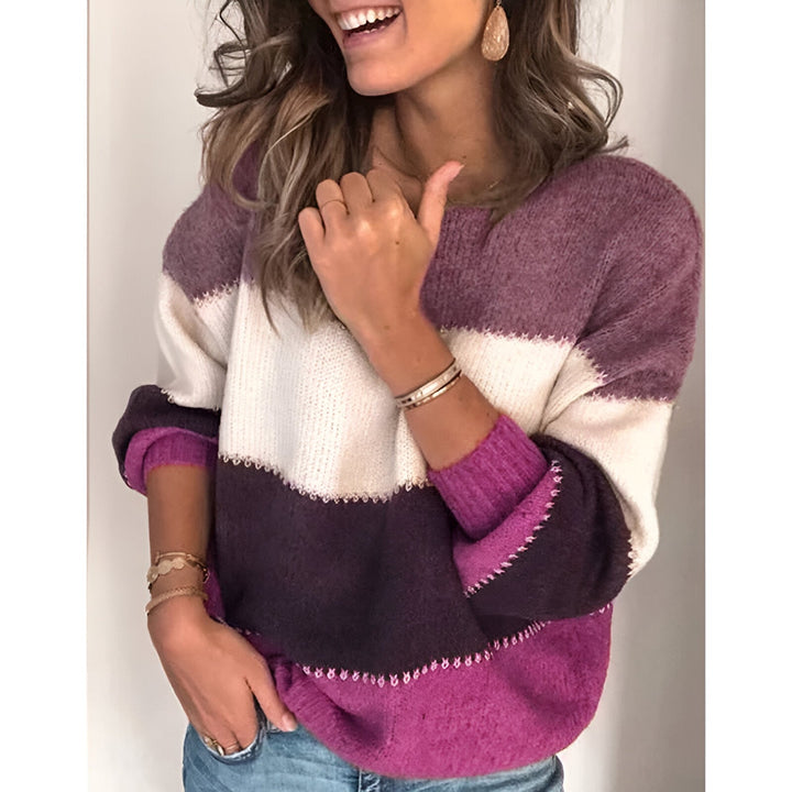 Isabeau - Oversized Striped Sweatshirt