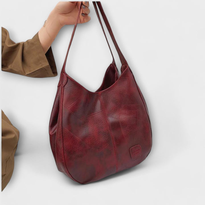 Women's Vintage Leather-Look Bag – Elegant Classic Style for Everyday Use