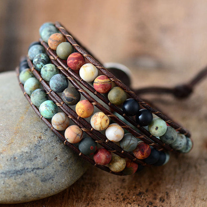 Colorful Bohemian Beaded Bracelet