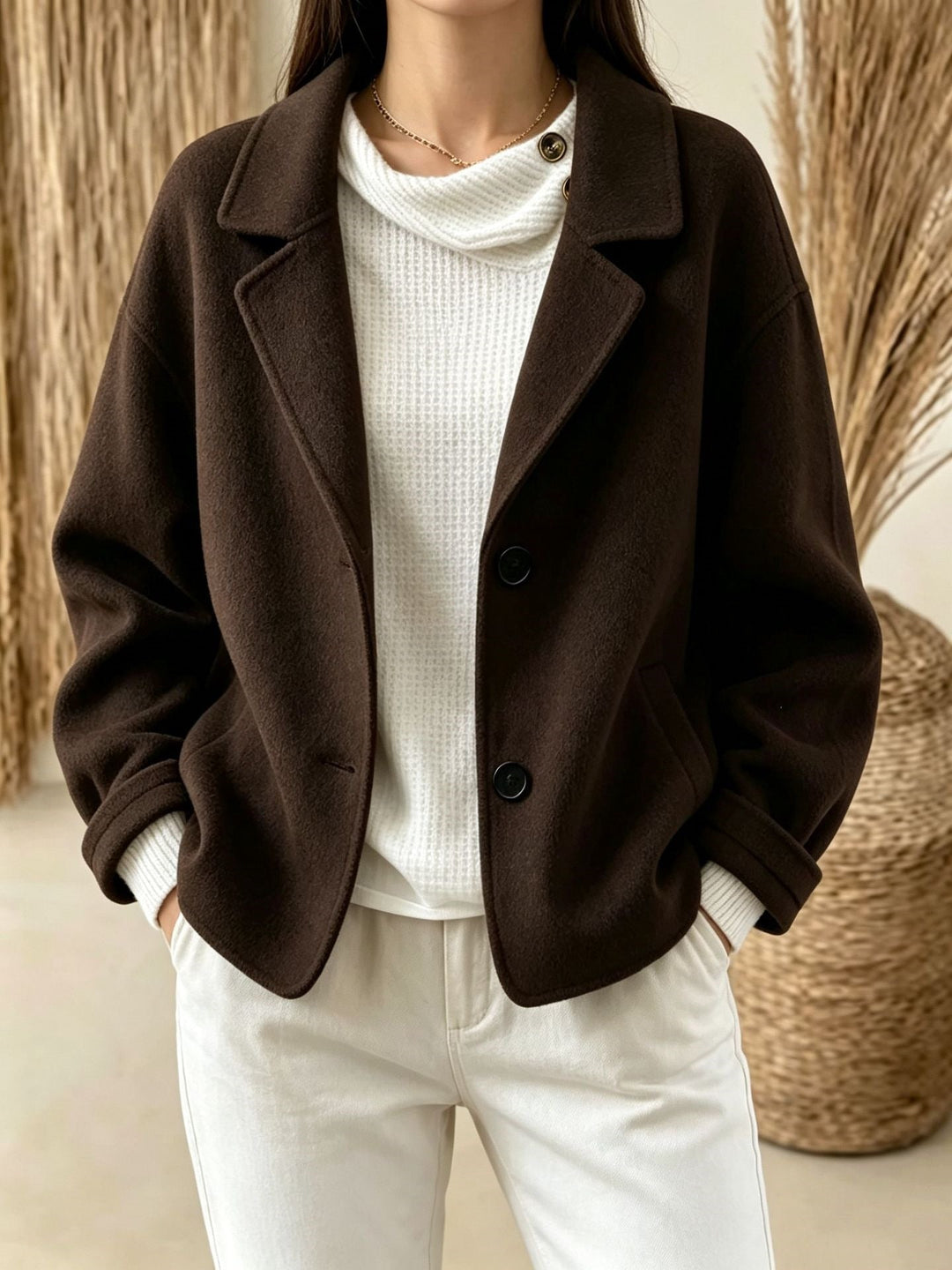 Women's Slim Two-Button Suit - Minimalist and Chic