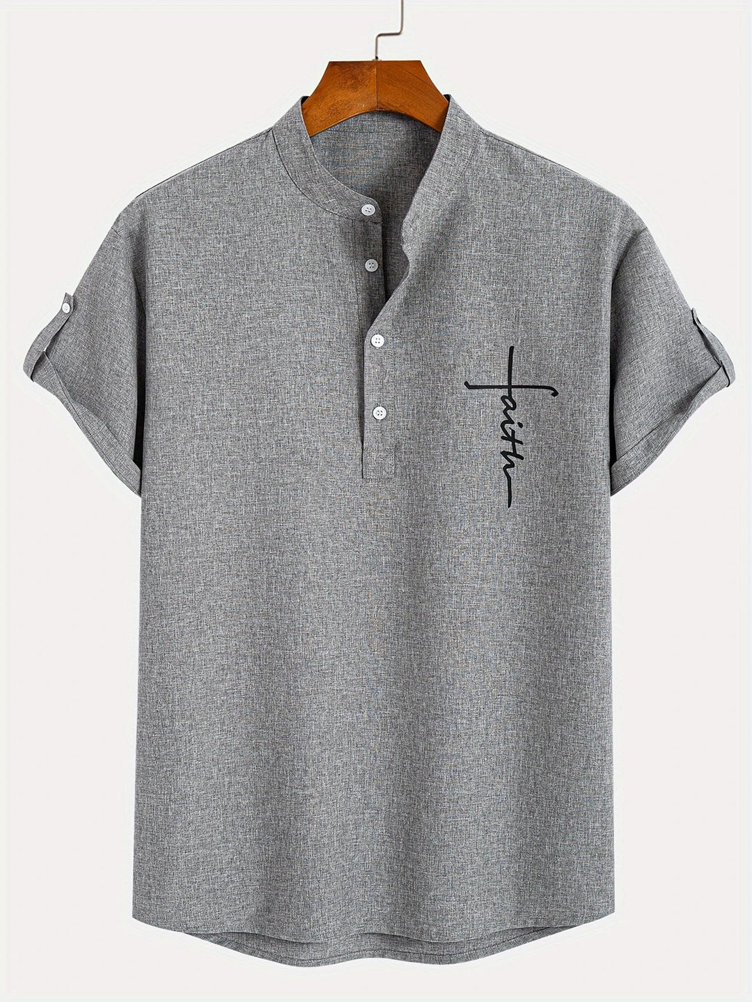 LAURENT MONACO | MEN'S HIGH COLLAR SHIRT