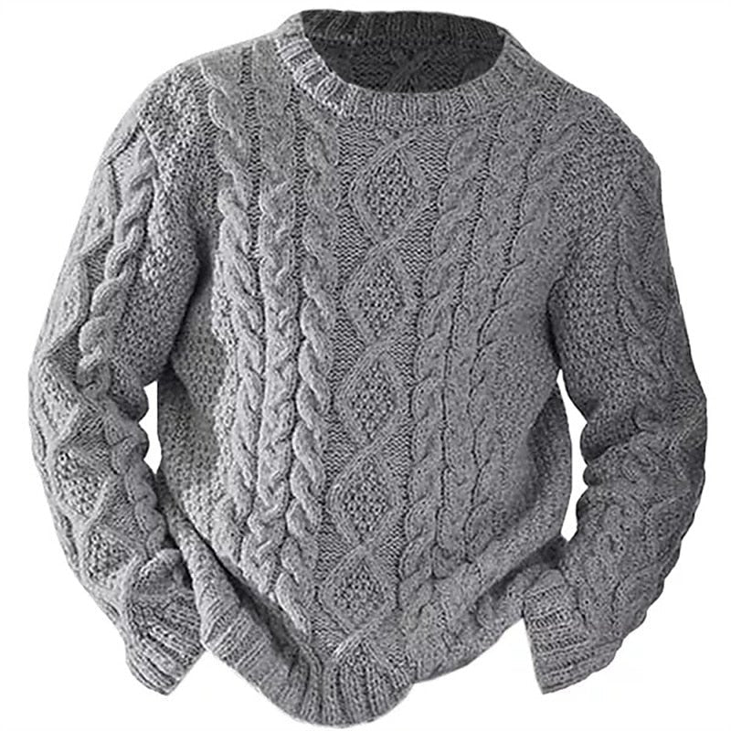 Oliver | Timeless Cable Knit Sweater with Round Neck