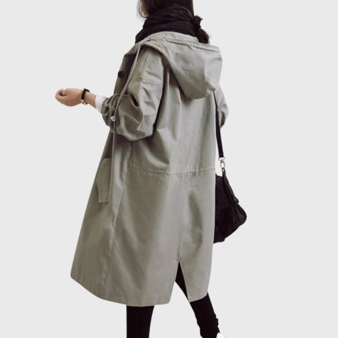 Christin | Water-Repellent and Elegant Hooded Trench Coat