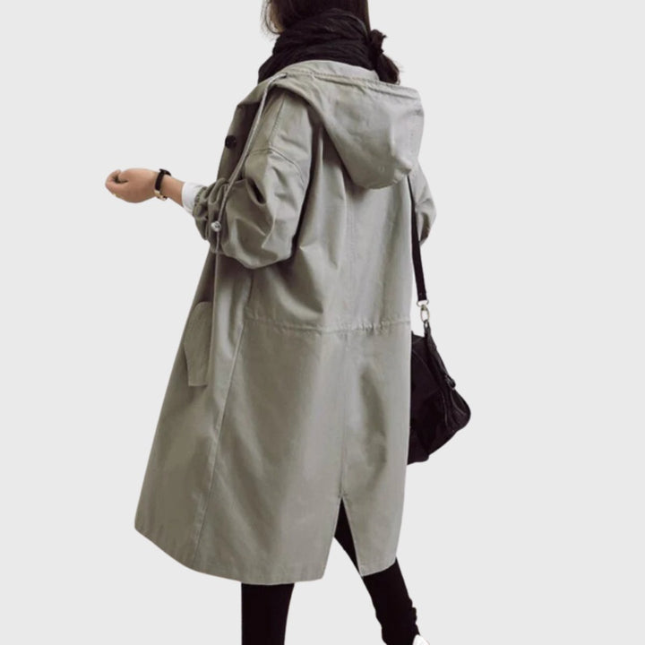 Christin | Water-Repellent and Elegant Hooded Trench Coat