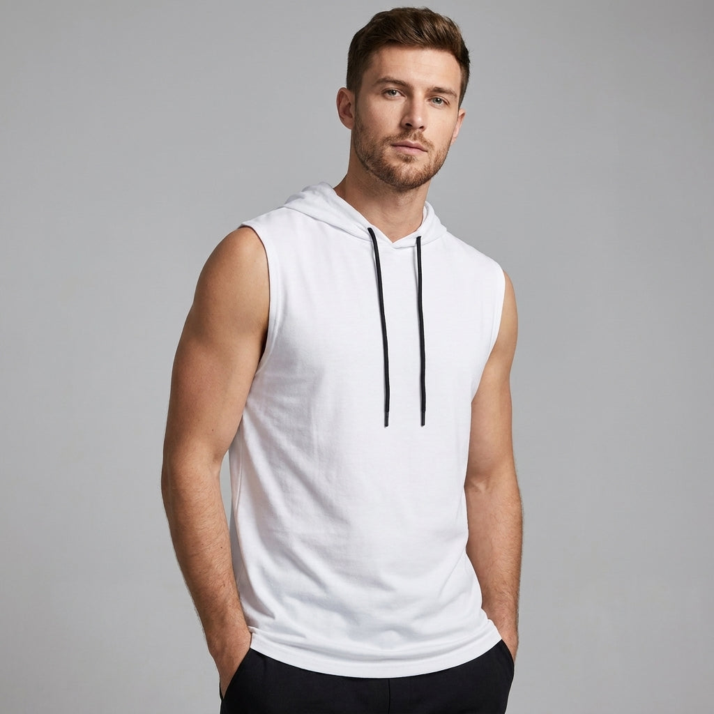 HARRINGTON OXFORD | SLEEVELESS HOODIE FOR MEN