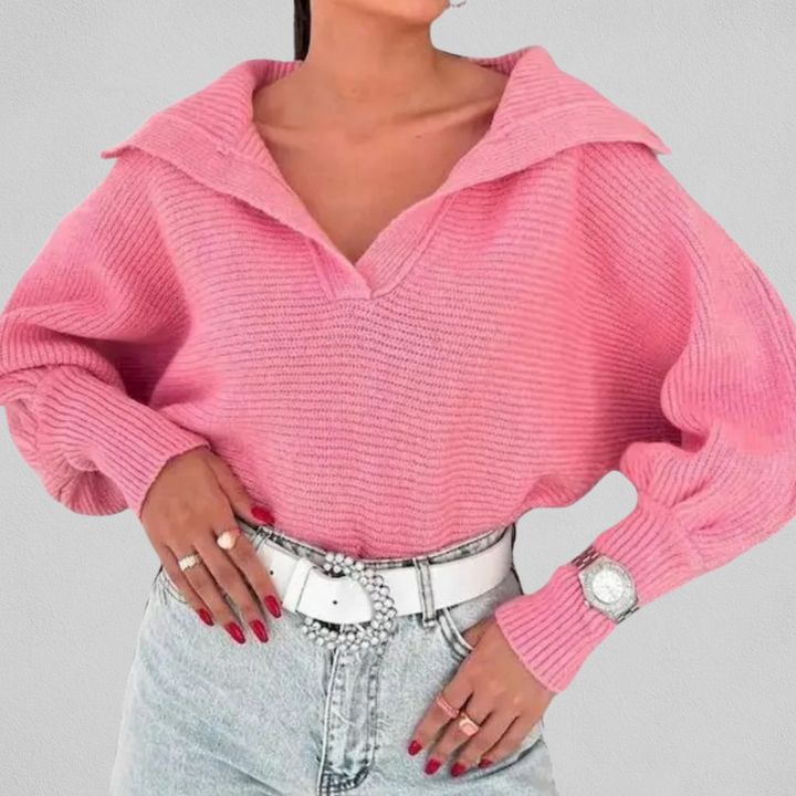 Women's V-Neck Sweater - Soft and Easy