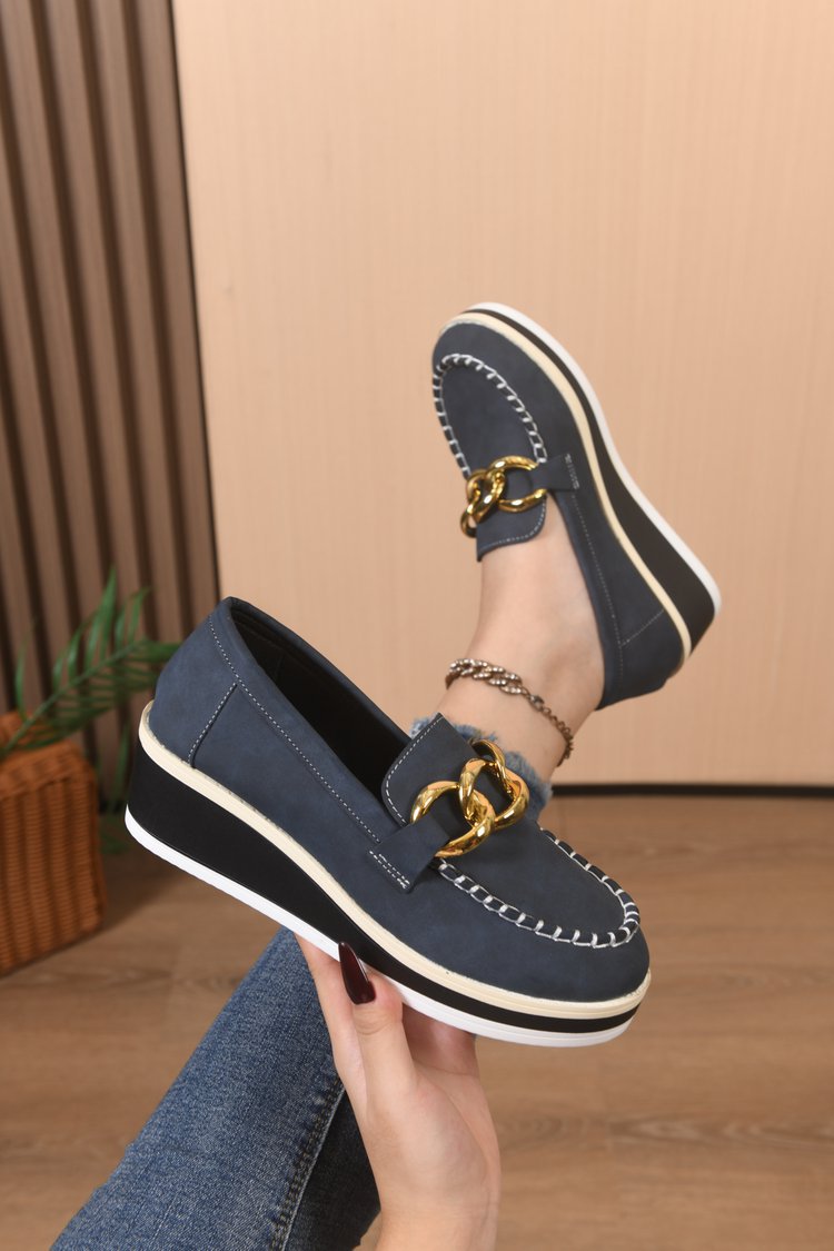 Mauda Orthopedic Slippers with Thick Sole and Chains, view 9 - Elena Harper