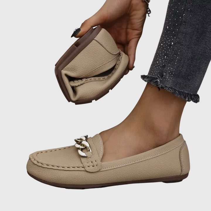 Melira | Orthopaedic loafers with metallic detail and design