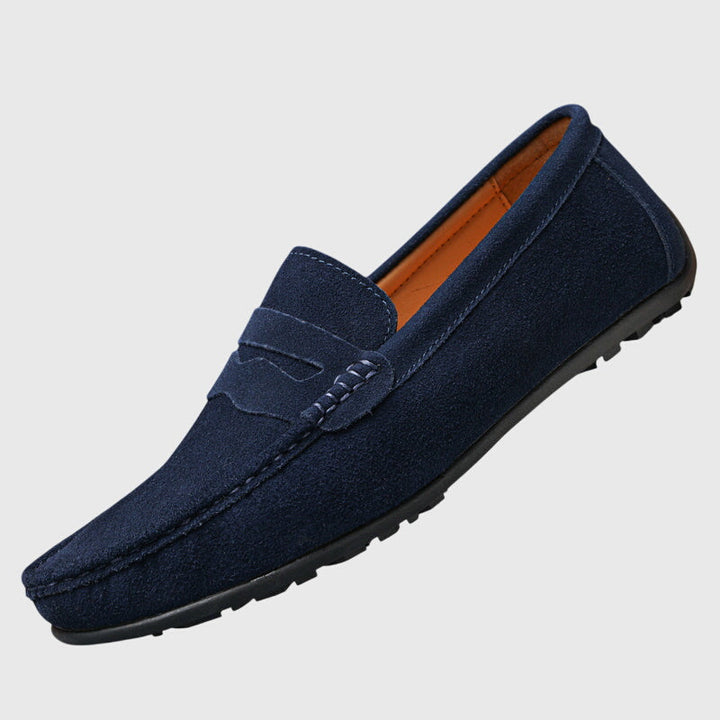 KATY – SUEDE PENNY LOAFERS