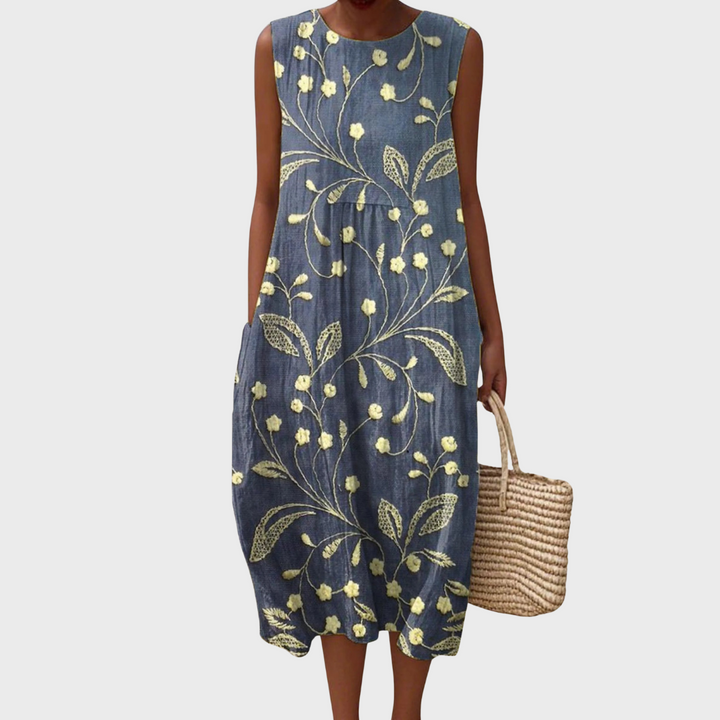 Thalia Blossom Charm Midi Dress - Elena Harper