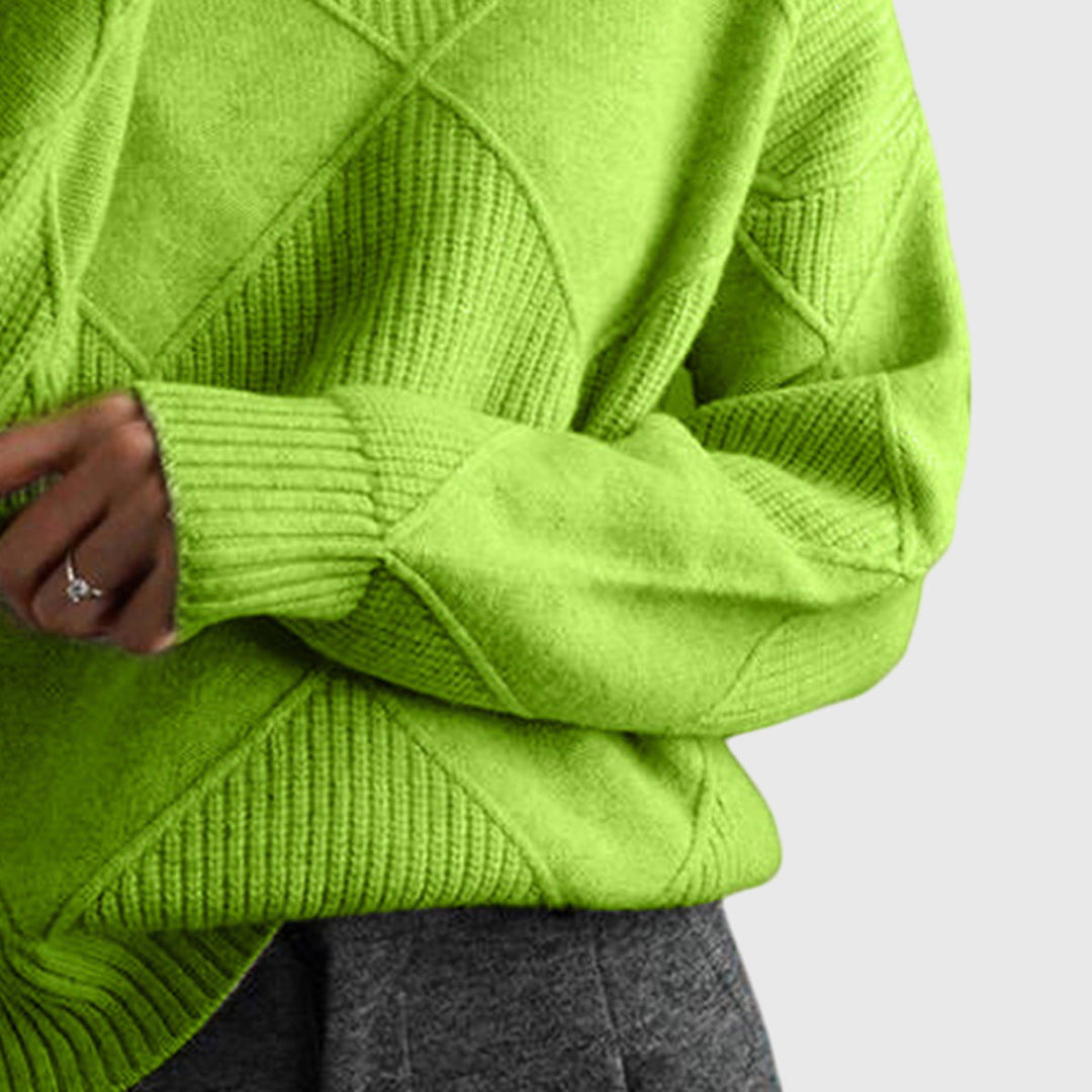 Emma & Rose knit turtleneck sweater — women's winter knitwear