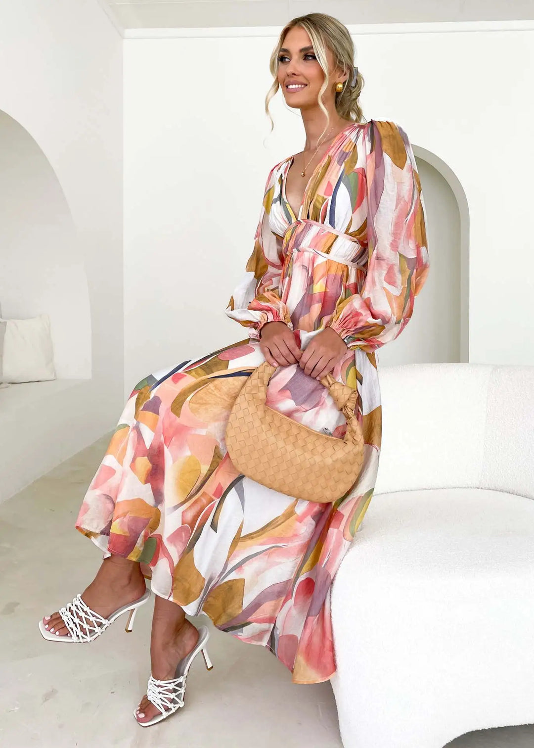Rumi Stylish Maxi Dress, view 3 - Elena Harper