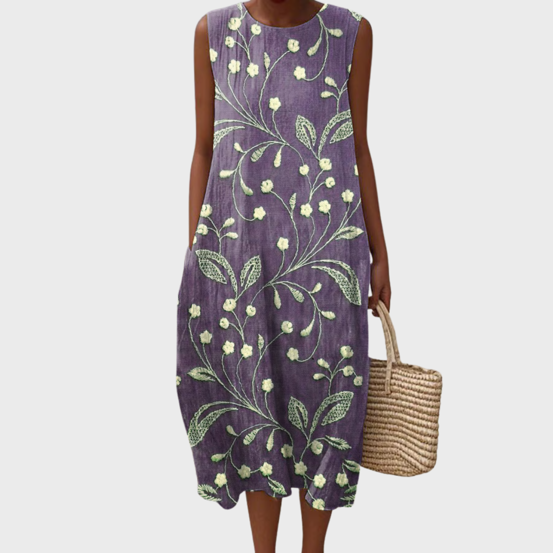 Thalia Blossom Charm Midi Dress - Elena Harper