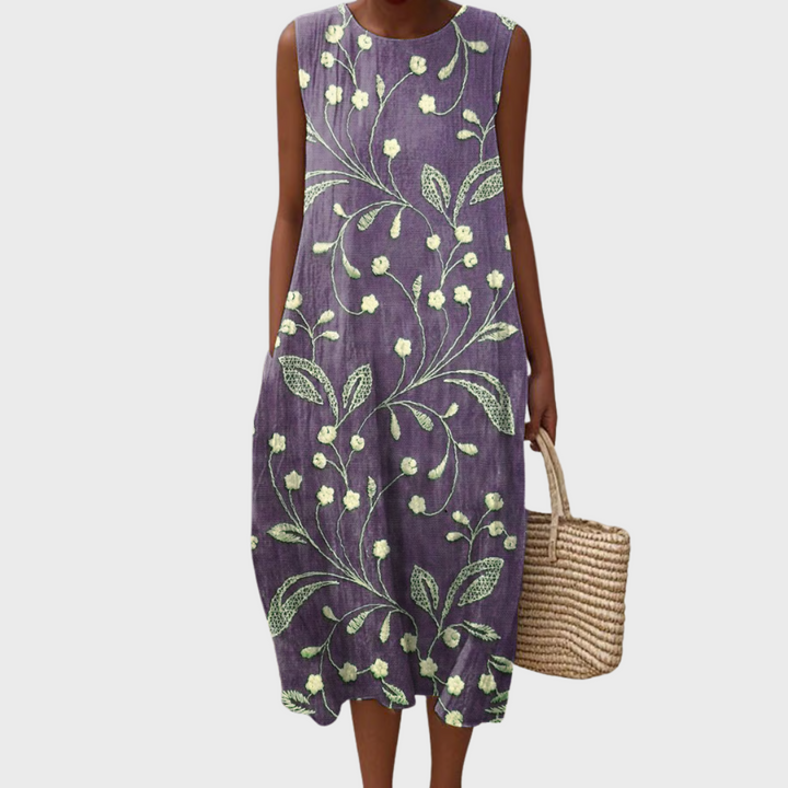 Thalia Blossom Charm Midi Dress - Elena Harper