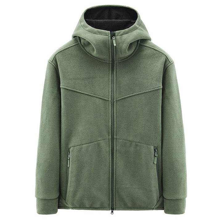 Men's Fleece Jacket with Hood - Nils