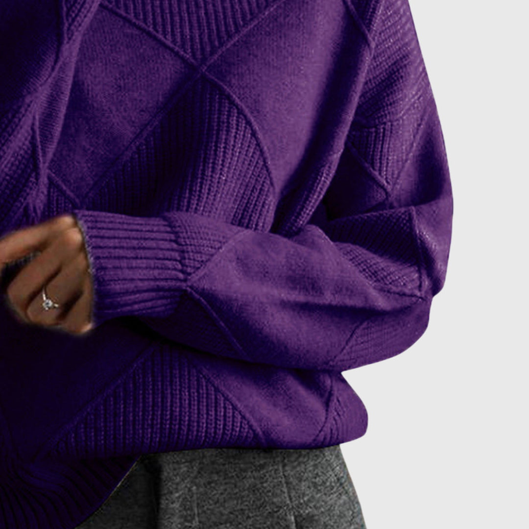 Emma & Rose knit turtleneck sweater — women's winter knitwear