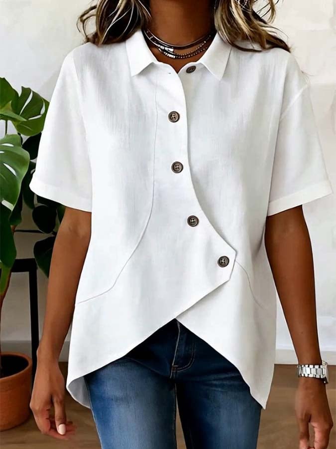 Mila™ | Comfortable Short Sleeve Blouse