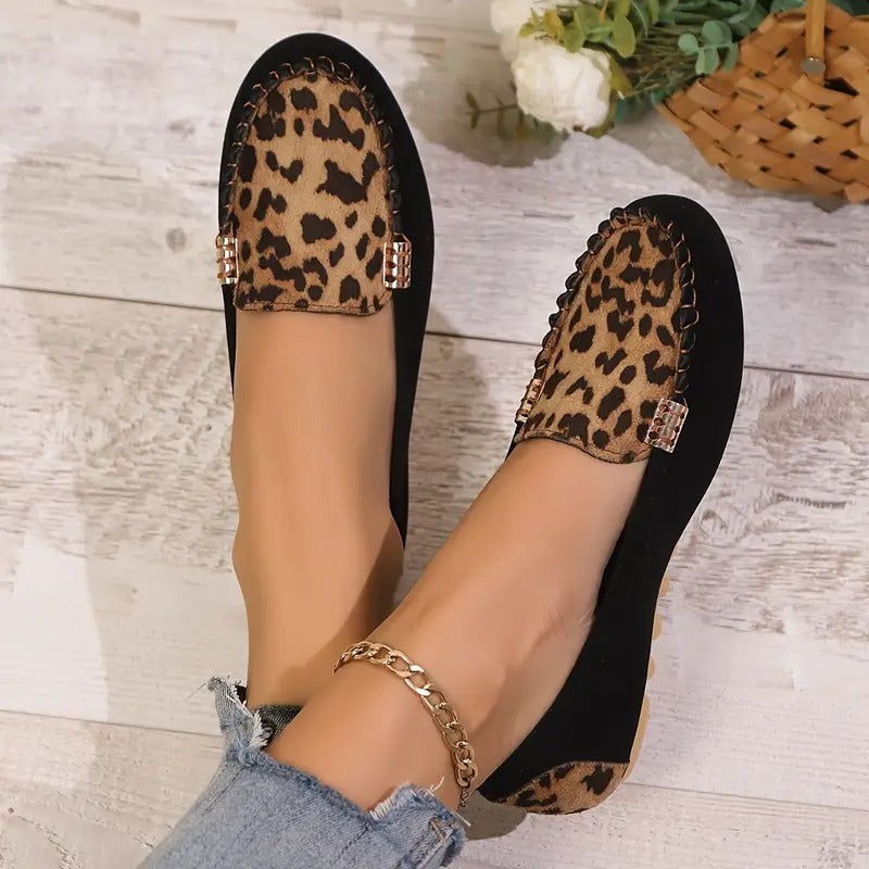Comfortable Women's Slippers with Wild Leopard Print EB EB