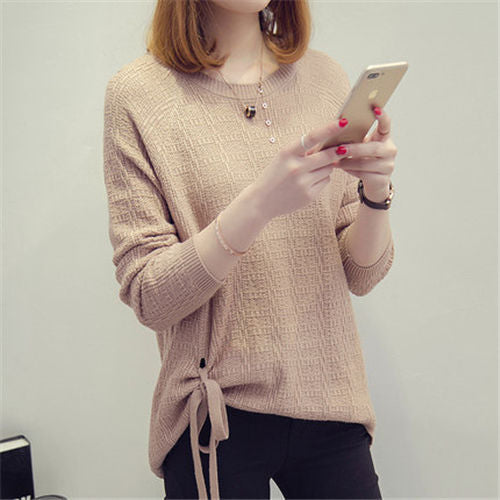 Loose Women's Sweater with Round Neck Plus Size - Comfortable and Versatile