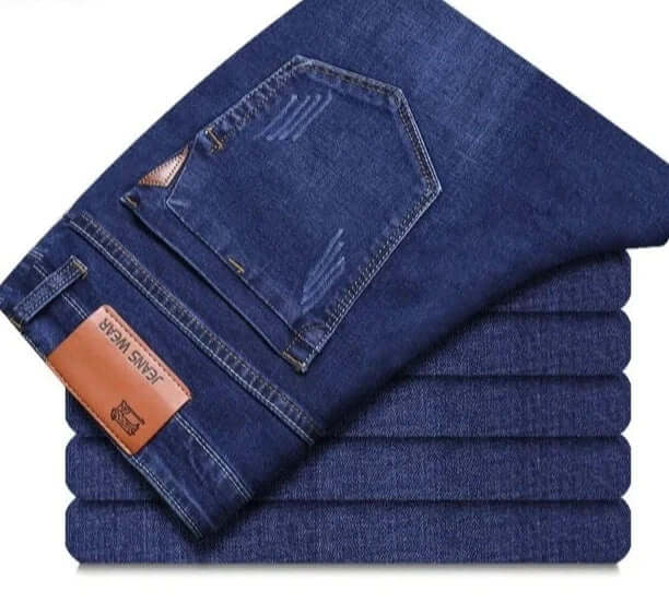 Men's Straight Leg Jeans Durable Denim, view 9 - Elena Harper