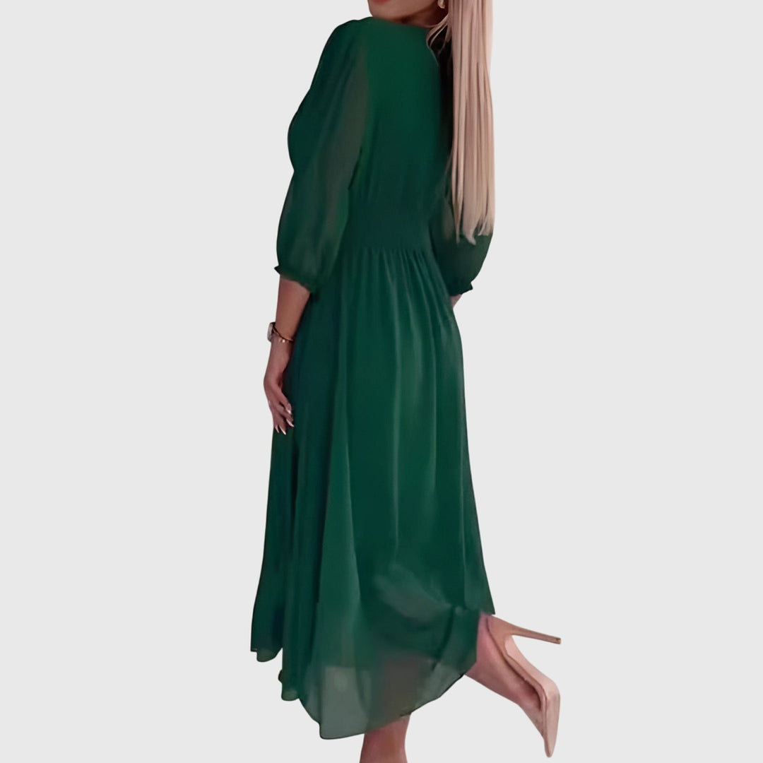 Chloe™  |  Lightweight soft luxurious fabrics Flowing Dress