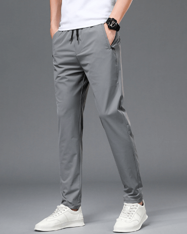 Men's Stretch Fit Athleisure Pants, view 6 - Elena Harper