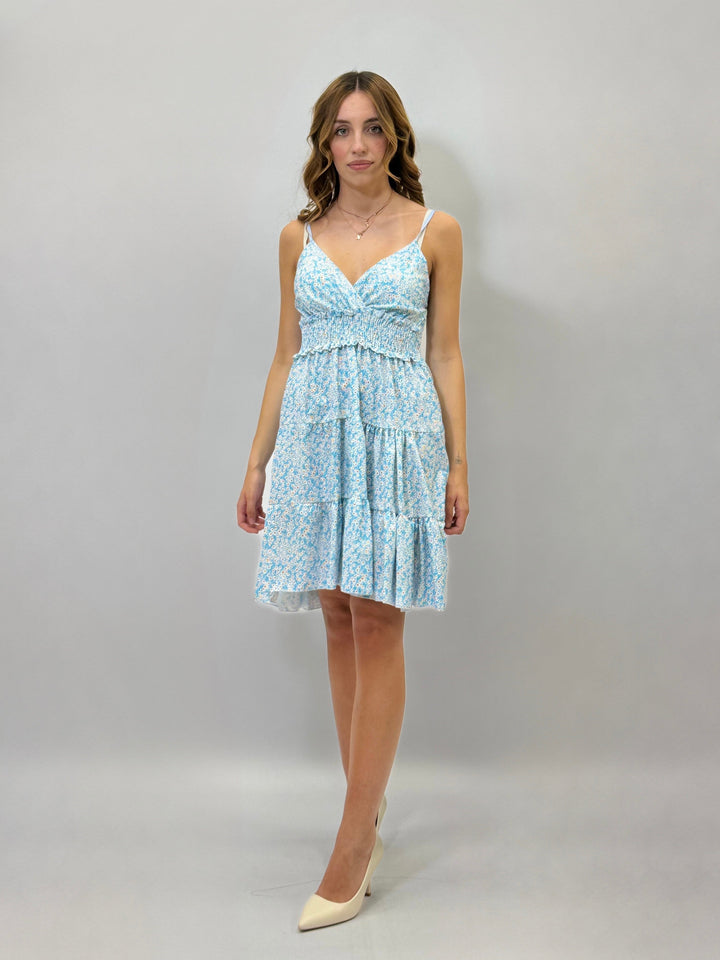 Liezel™  |  Short Floral Dress Elastic
