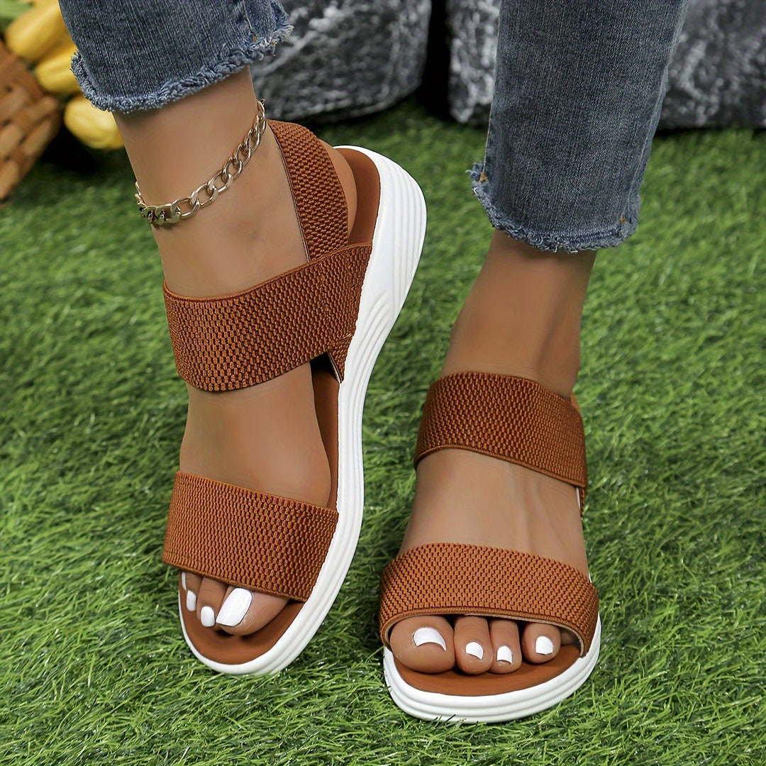Leocadia | Lightweight Women's Sandals with Elastic Straps for Summer