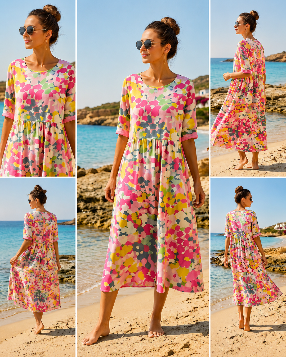 Zara™ | Floral Belly-Hiding Summer Dress