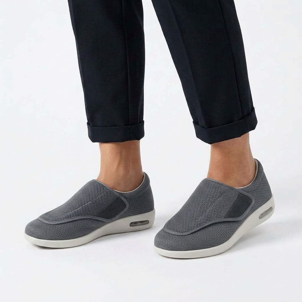 Slip-On Perforated Walking Shoes