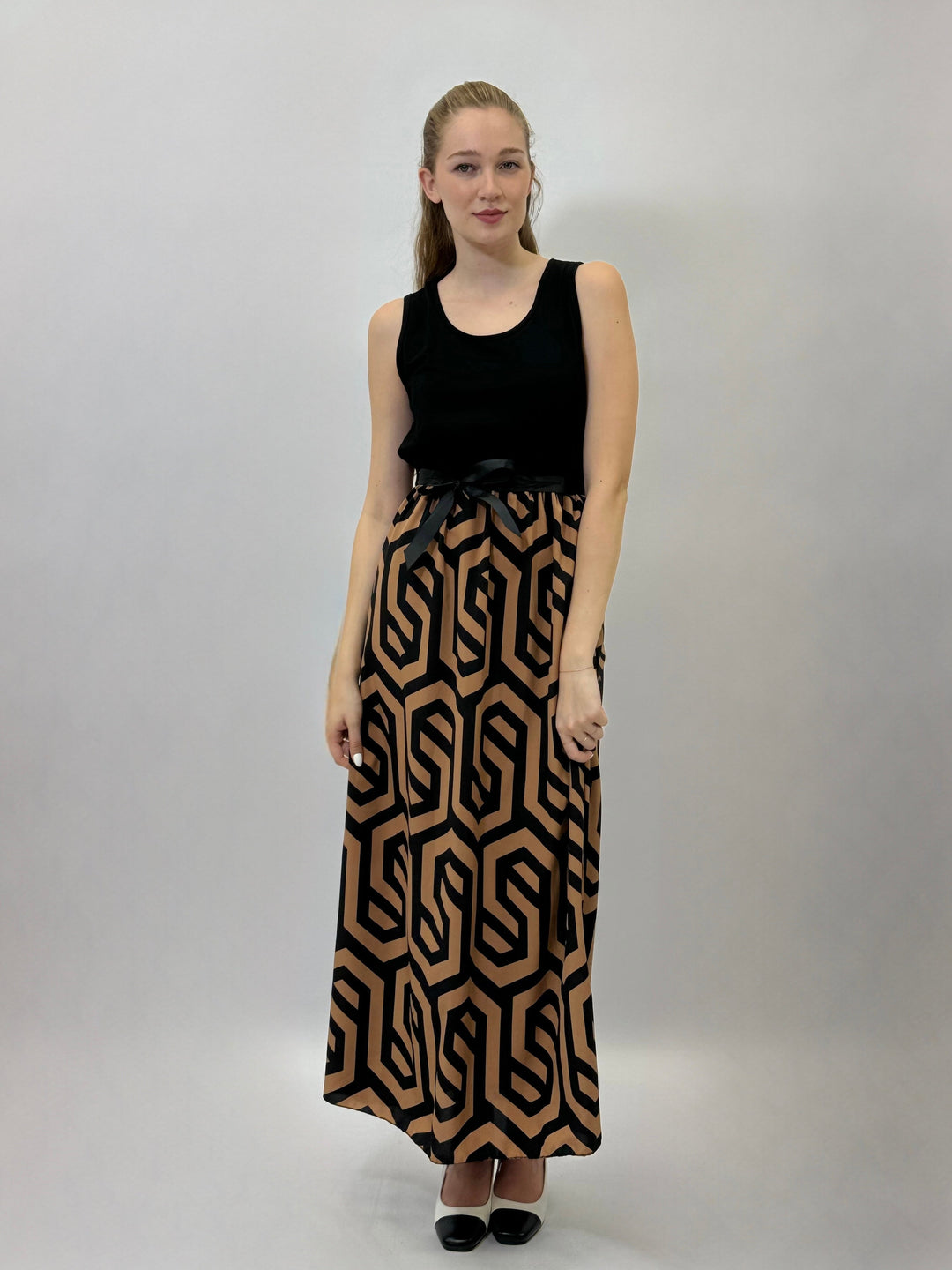 Thandi™  |  Sleeveless Dress Printed Skirt