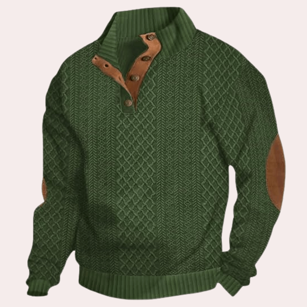 Men's Soft Knit Sweater, view 2 - Elena Harper