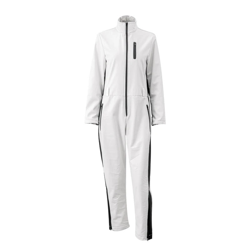 High-Waisted Ski Suit for Women – Insulated Winter Suit with Zipper