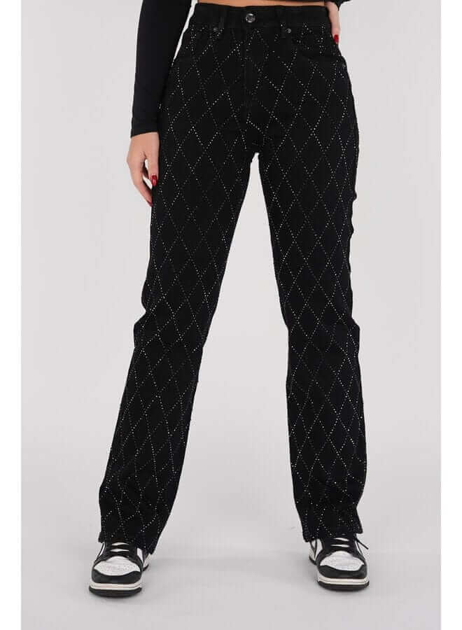 Women's Straight Leg Diamond Jeans