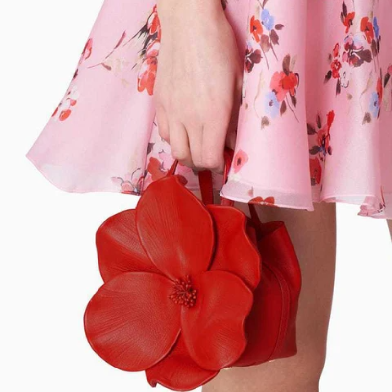 Flower Mini Handbag, view 2 - Elena Harper