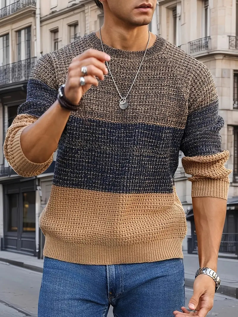 Brit & Boho™️ | The Orion Geometric Knit Sweater