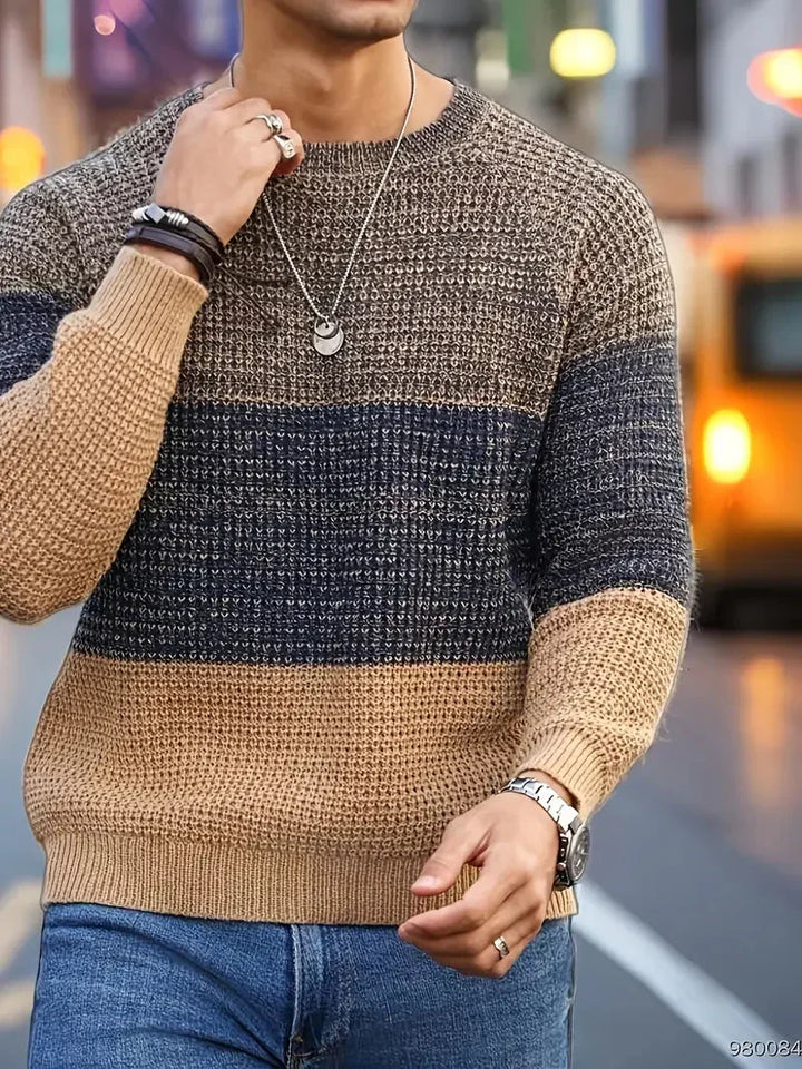 Brit & Boho™️ | The Orion Geometric Knit Sweater