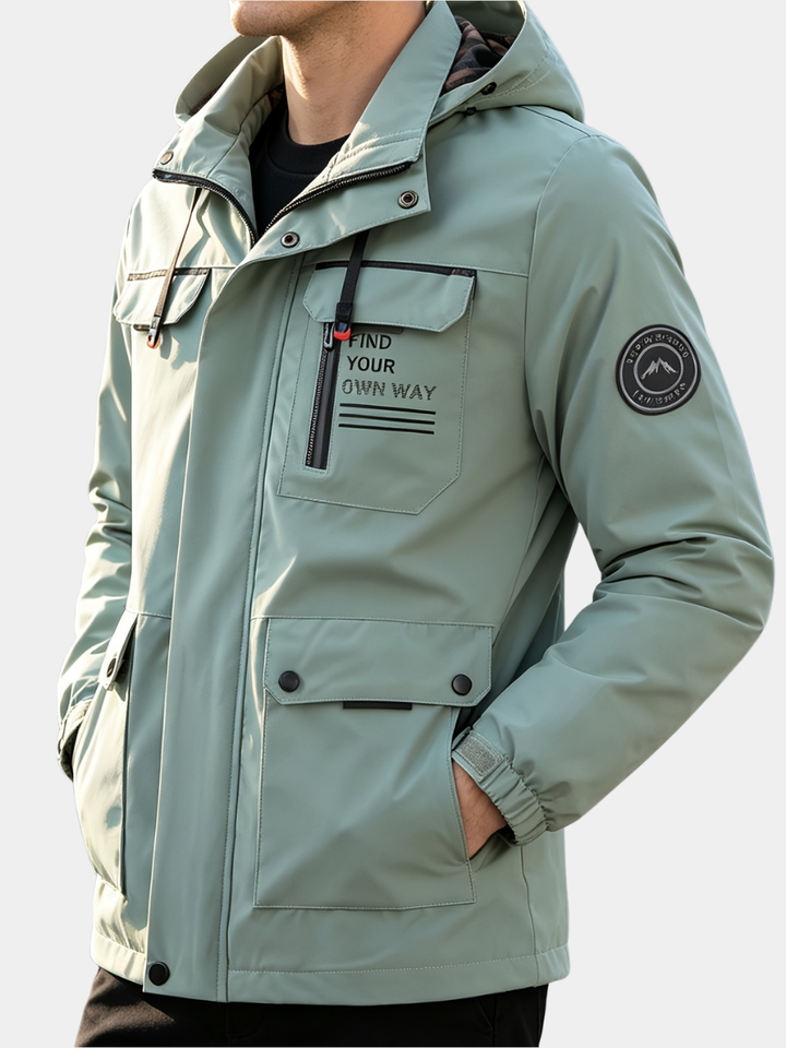 LAURENT MONACO | HOODED JACKET WITH ZIPPER FOR MEN