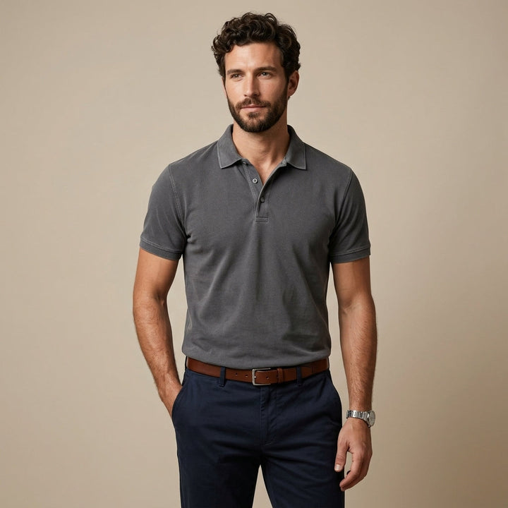 Harrington Oxford | Short Sleeve Polo For Men