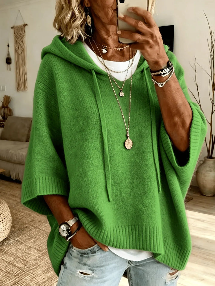 Oversized Soft Knit Hoodie for Women