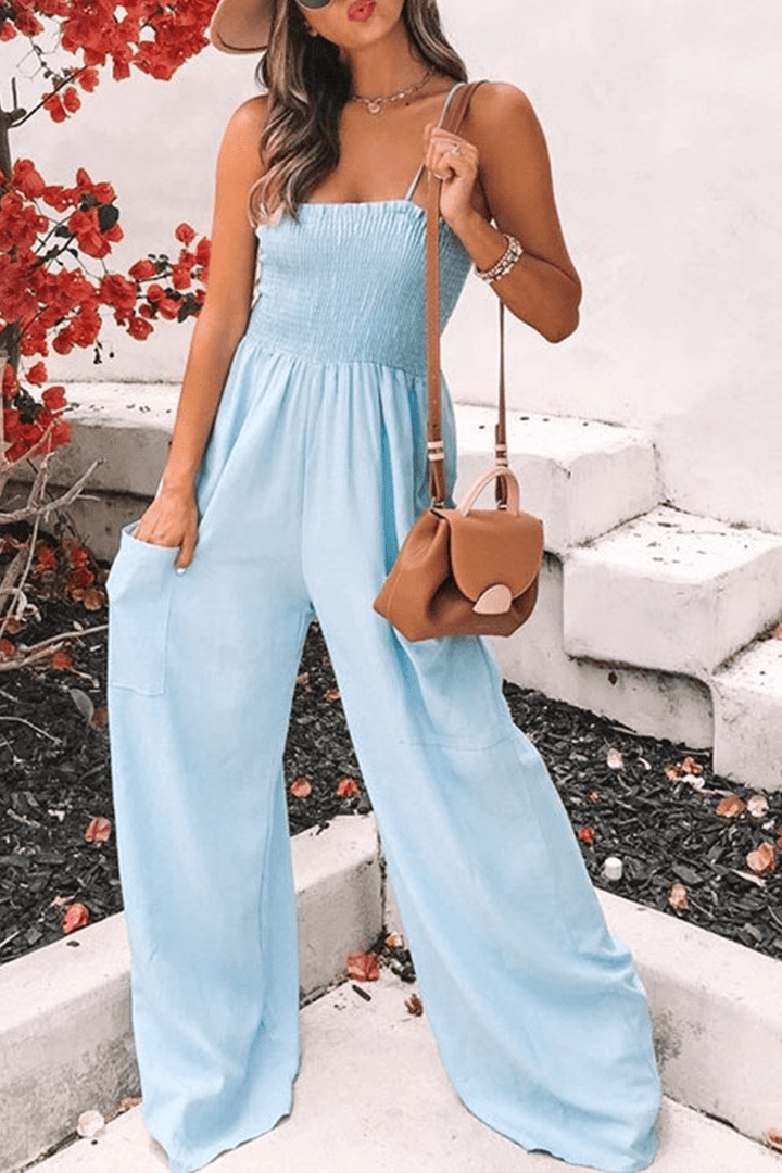 Relaxed Fit Spaghetti Strap Jumpsuit