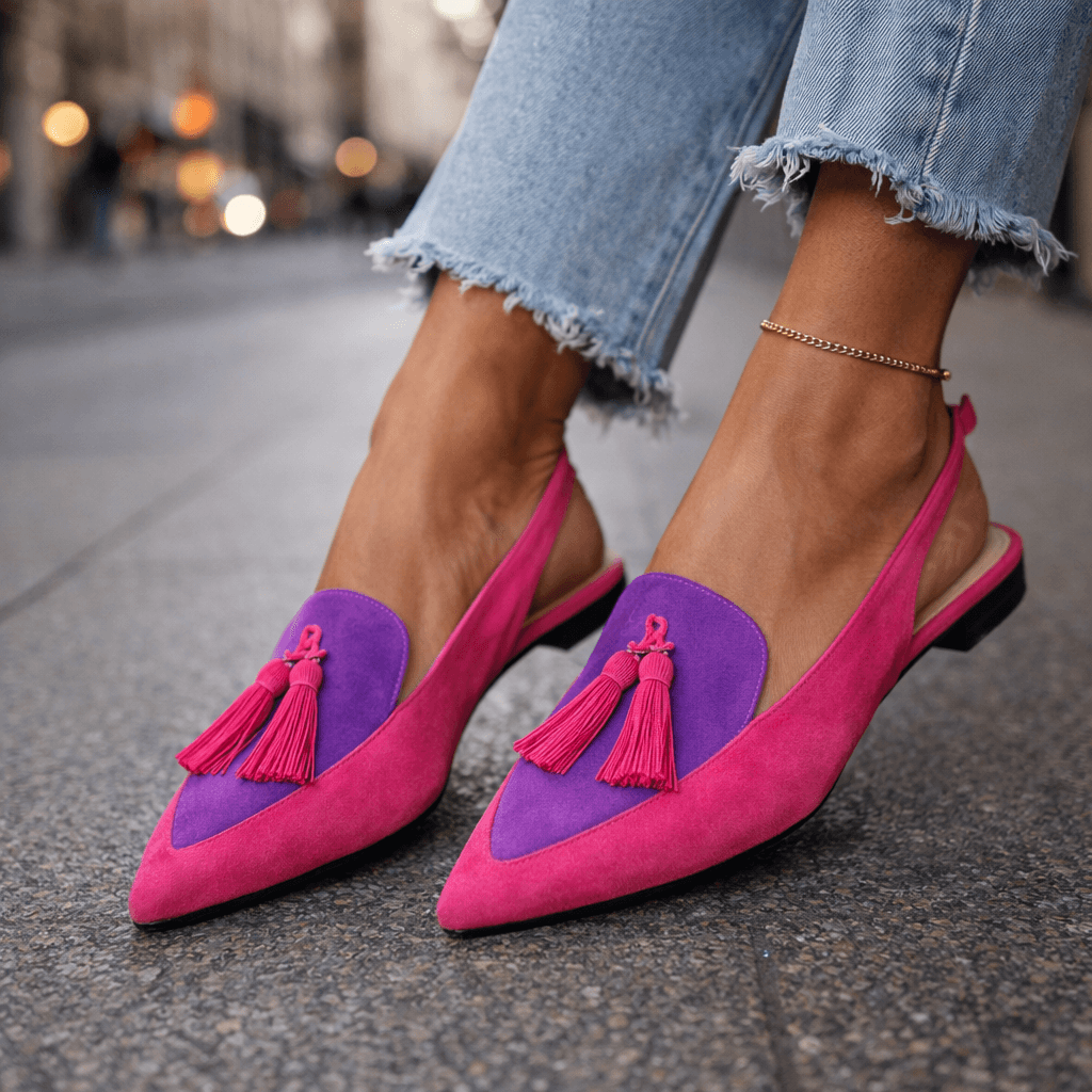 Eliza™ | Elegant Slingback Sandals with Tassels