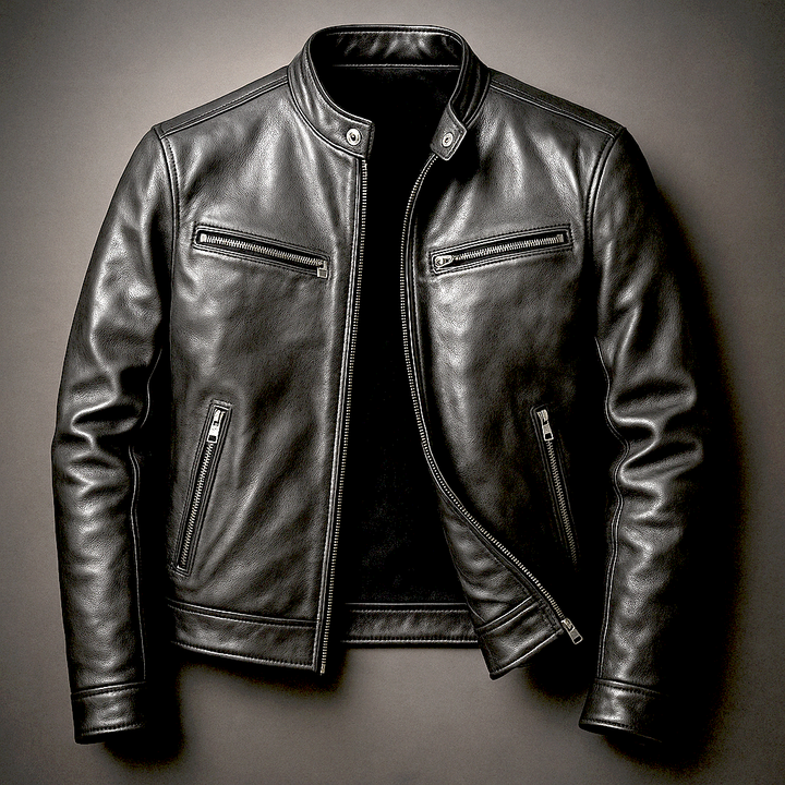 Antoine - Modern Fitted Leather Jacket
