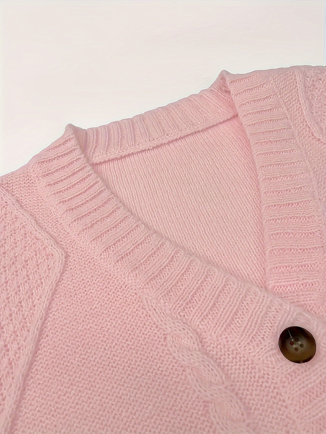 Aurélie - Elegant Cabled Cardigan V-Neck