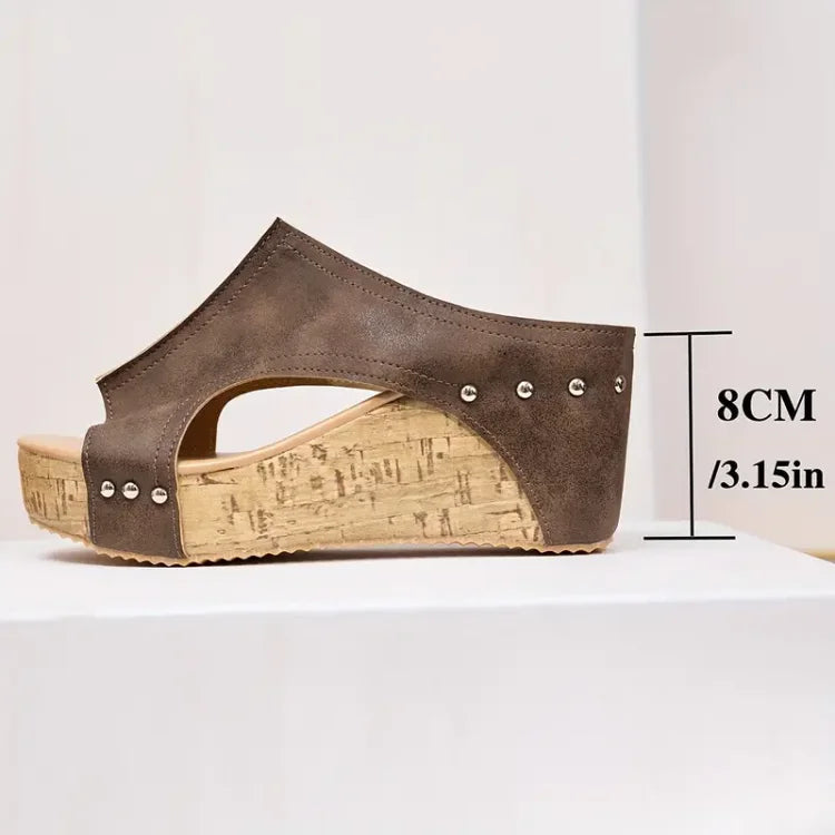 Melissa top sandals by Emma & Rose Cape Town, featuring stylish straps and comfortable design, shown on a model.
