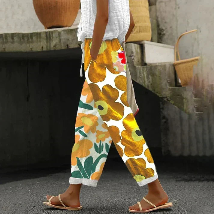 Women's Floral Print Pants – Effortless Style & Comfort