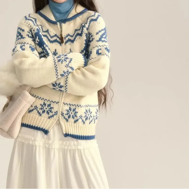 Sadie | Women's Fair Isle Hooded Jumper