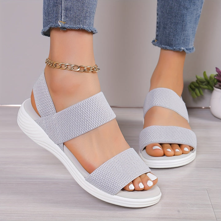 Leocadia | Lightweight Women's Sandals with Elastic Straps for Summer