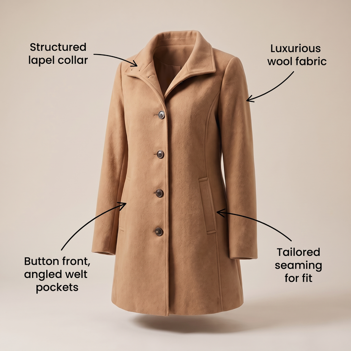 Clara Warmer and Timeless High-Quality Women's Trench Coat - Elena Harper